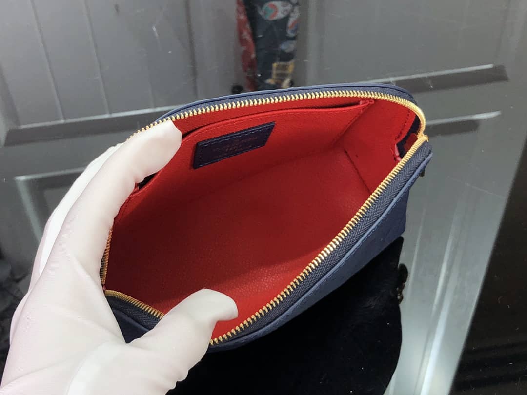 L0vis Vvtt0n Pochette Dupe Monogram Cosmetic Pouch  Blue M47515