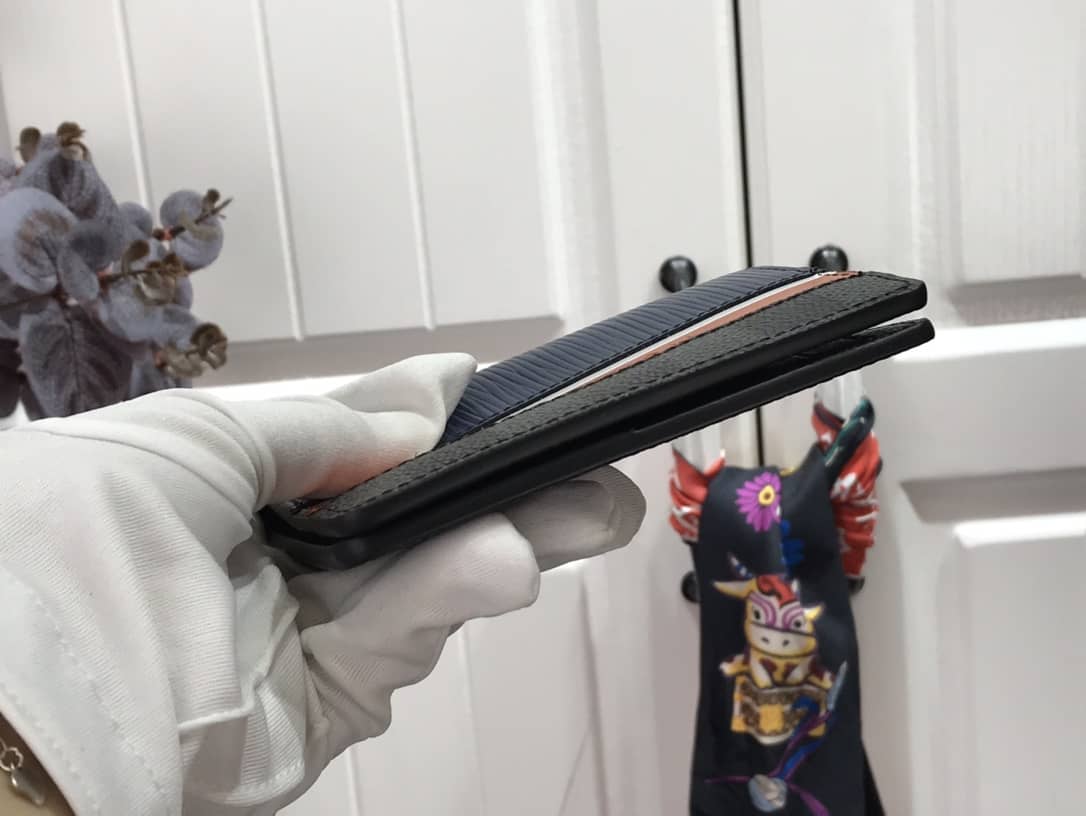 L0vis Vvtt0n Pocket Organizer Damier Graphite Epi Leather Replica Blue M69536