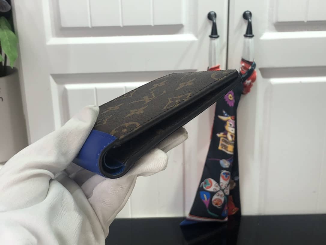 L0vis Vvtt0n Monogram Multiple Bifold Wallet Replica Blue M80781