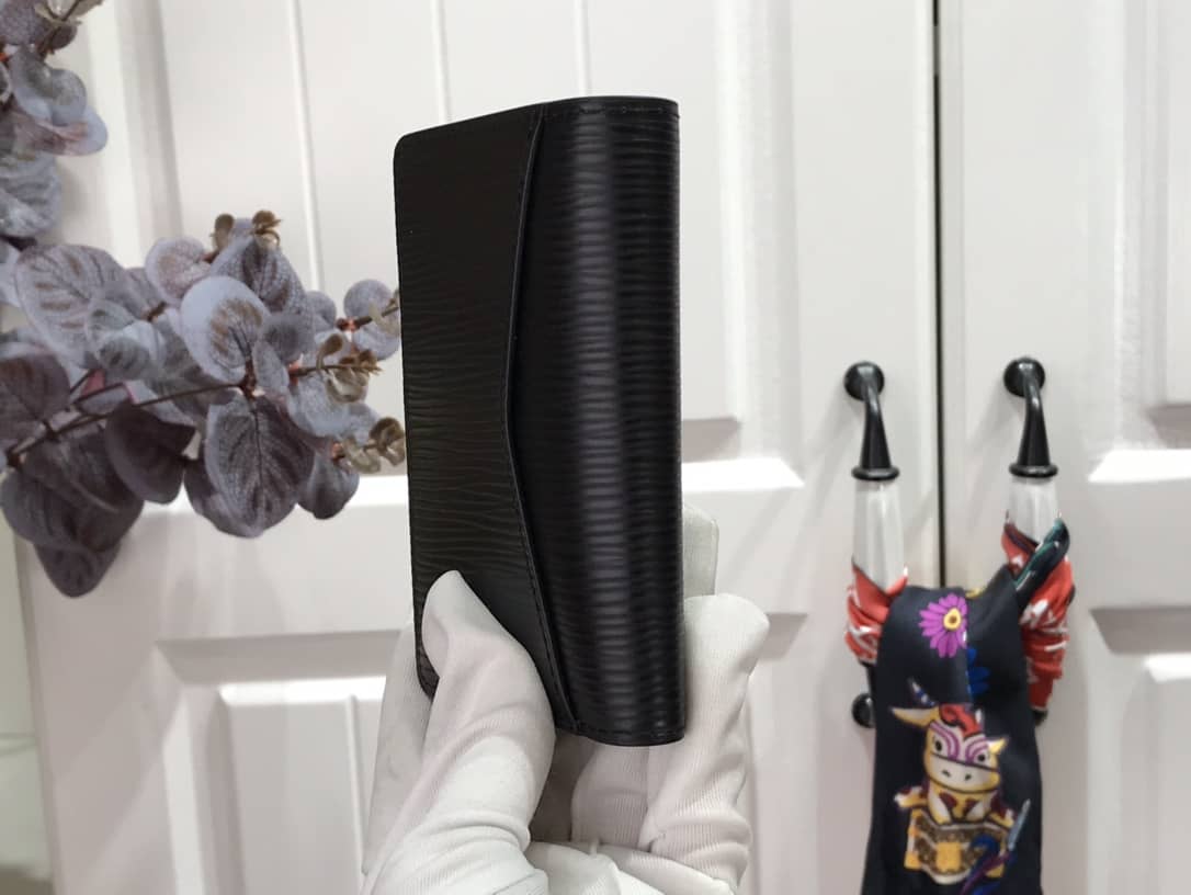 L0vis Vvtt0n Pocket Organizer Damier Graphite Epi Leather Replica Black M69536