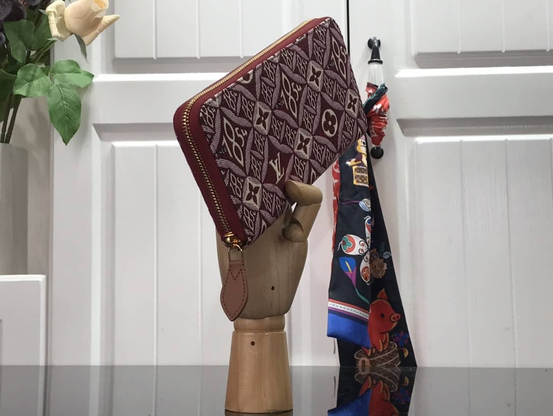 L0vis Vvtt0n Jacquard Monogram Flower Zippy Wallet Replica M69994