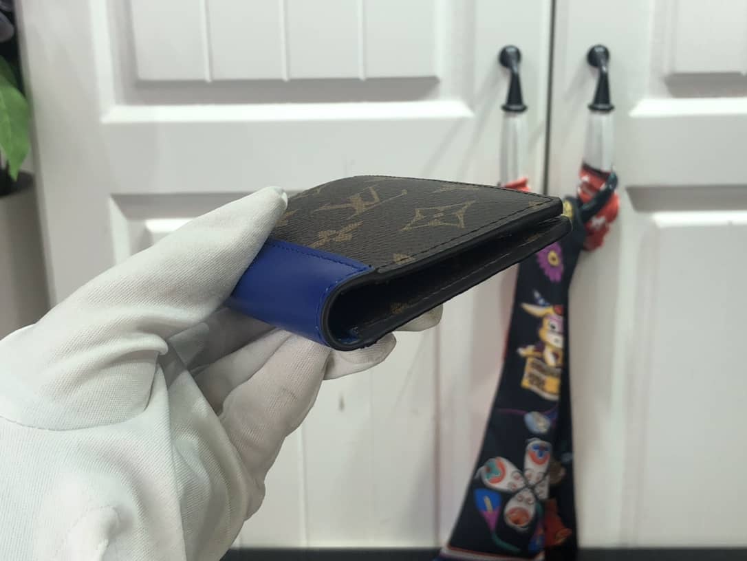 L0vis Vvtt0n Pocket Organizer Monogram Neon Card Holder Replica Blue M80779