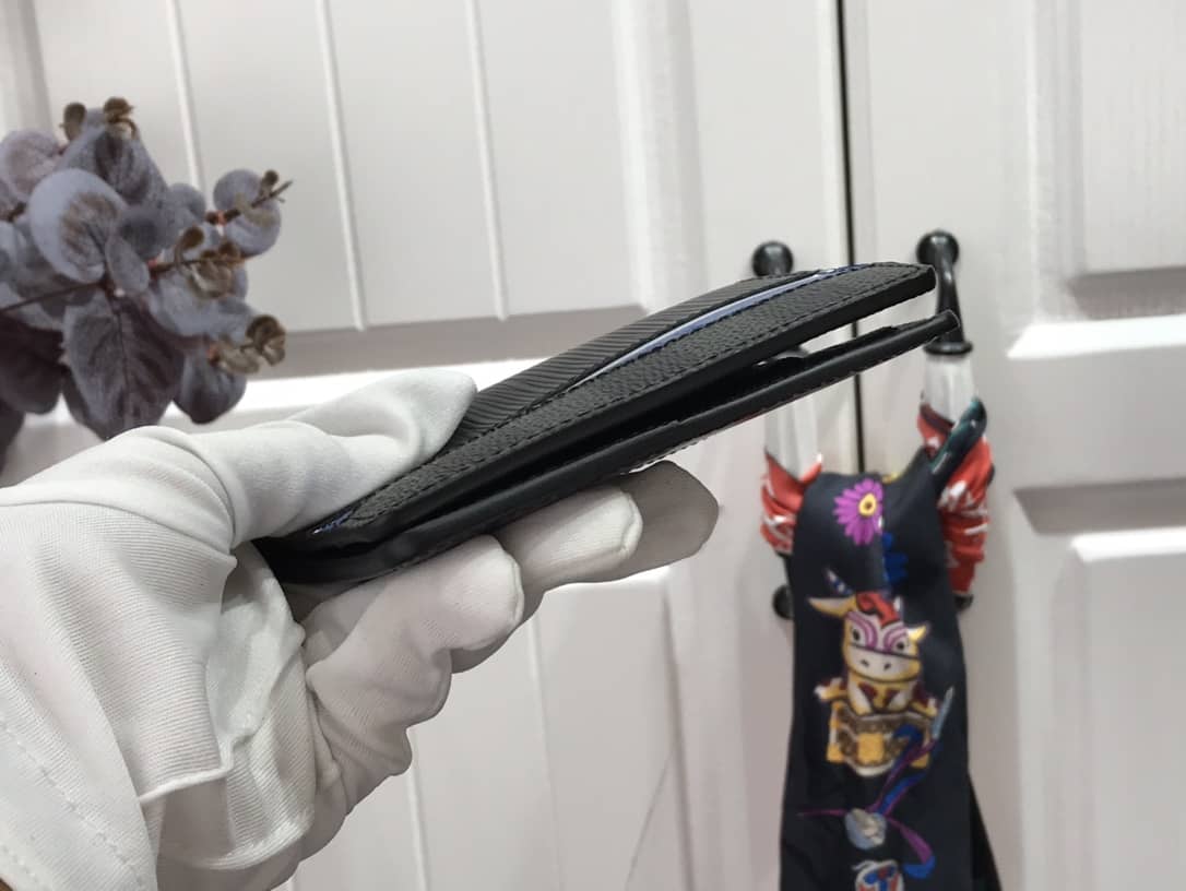 L0vis Vvtt0n Pocket Organizer Damier Graphite Epi Leather Replica Black M69536