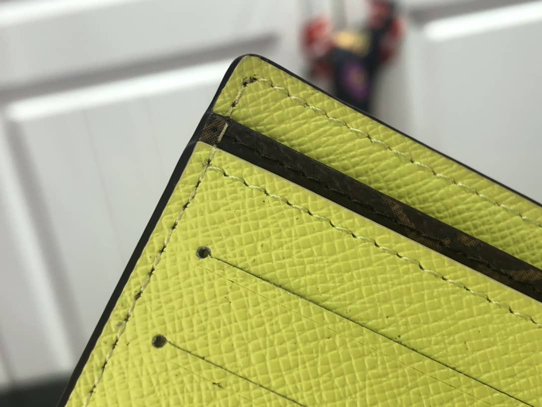 L0vis Vvtt0n Monogram Multiple Bifold Wallet Replica Yellow M80781