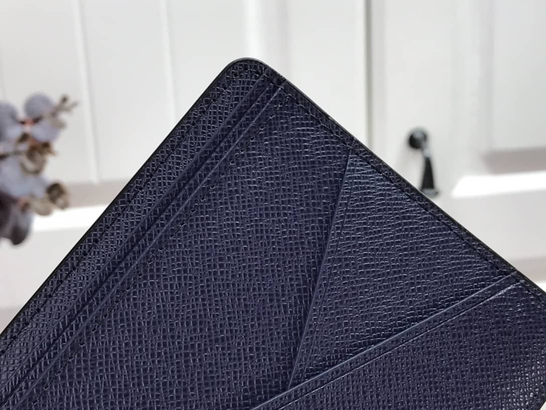 L0vis Vvtt0n Epi Damier Graphite Multiple Replica Wallet Blue M69538