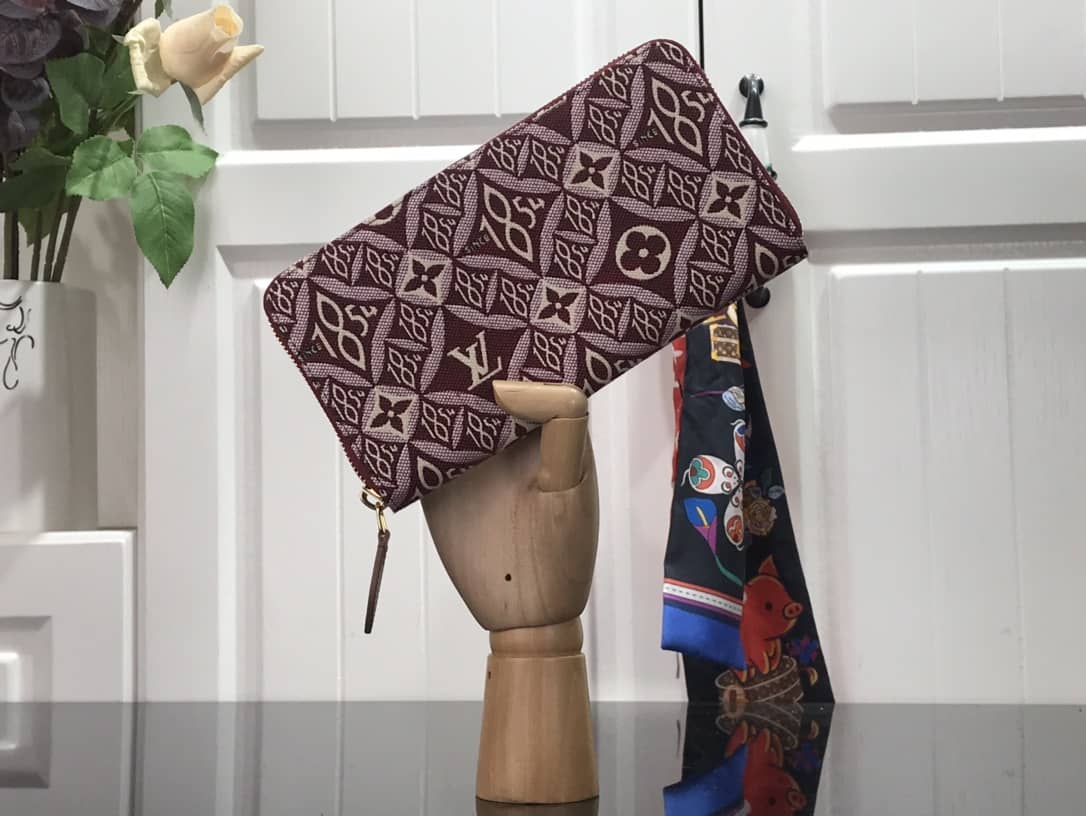 L0vis Vvtt0n Jacquard Monogram Flower Zippy Wallet Replica M69994