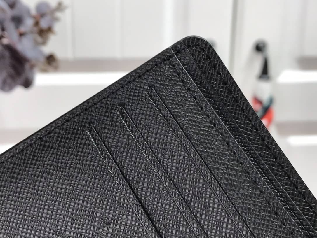 L0vis Vvtt0n Epi Damier Graphite Multiple Replica Wallet Black M69538