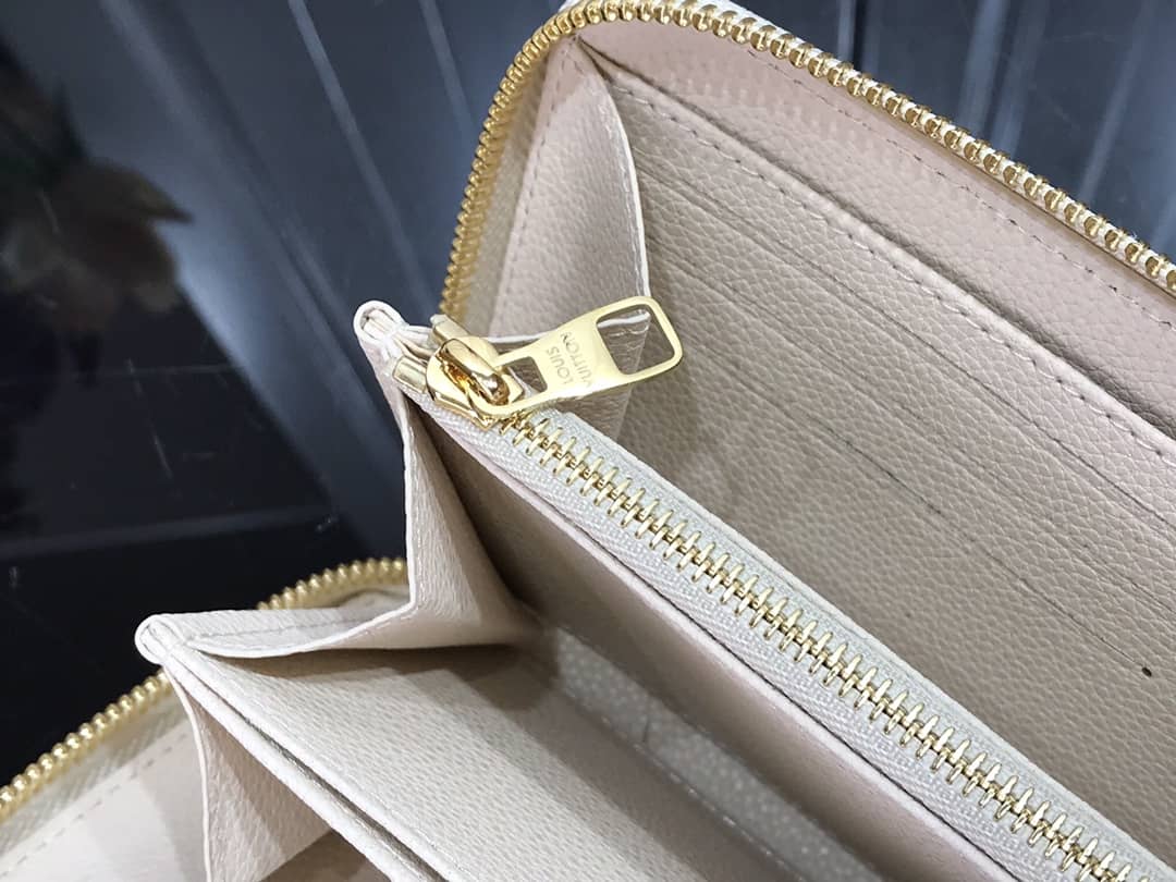 L0vis Vvtt0n Gradient Monogram Leather Zippy Wallet Replica Yellow M80402