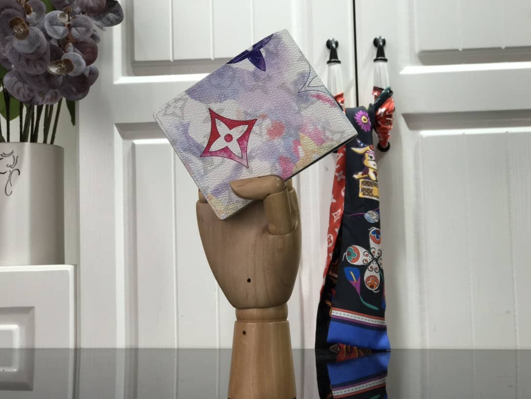 L0vis Vvtt0n Multiple Wallet Monogram Canvas Replica Pink M80458