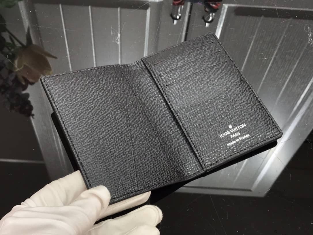 L0vis Vvtt0n Damier Graphite 3D Leather Grid Mens Card Bag Replica Colorful N60441