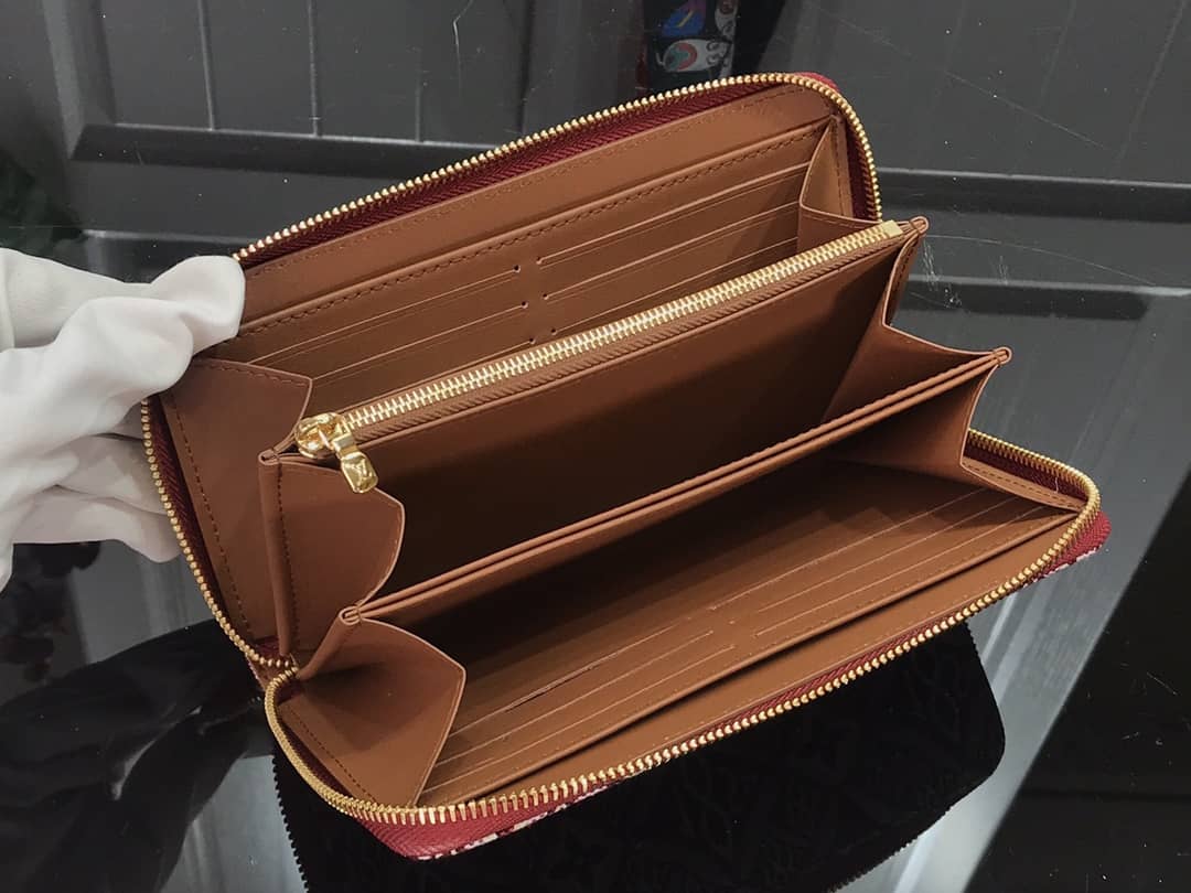 L0vis Vvtt0n Jacquard Monogram Flower Zippy Wallet Replica M69994