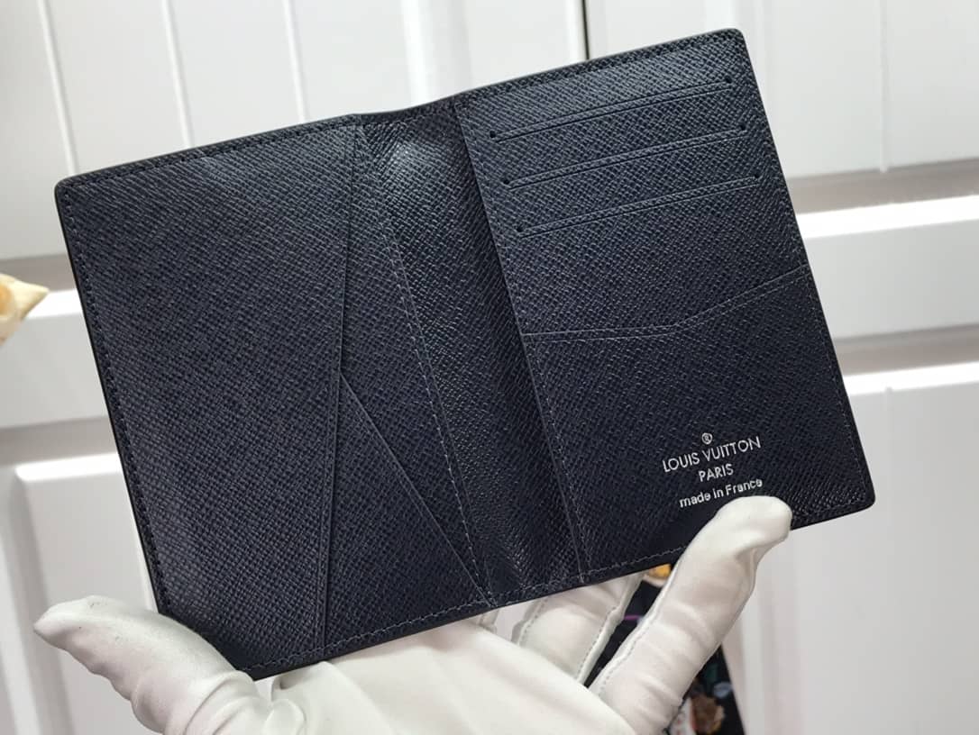 Best Replica L0vis Vvtt0n Damier Graphite 3D Leather Grid Mens Card Bag Replica Blue N60441(ColaReps)