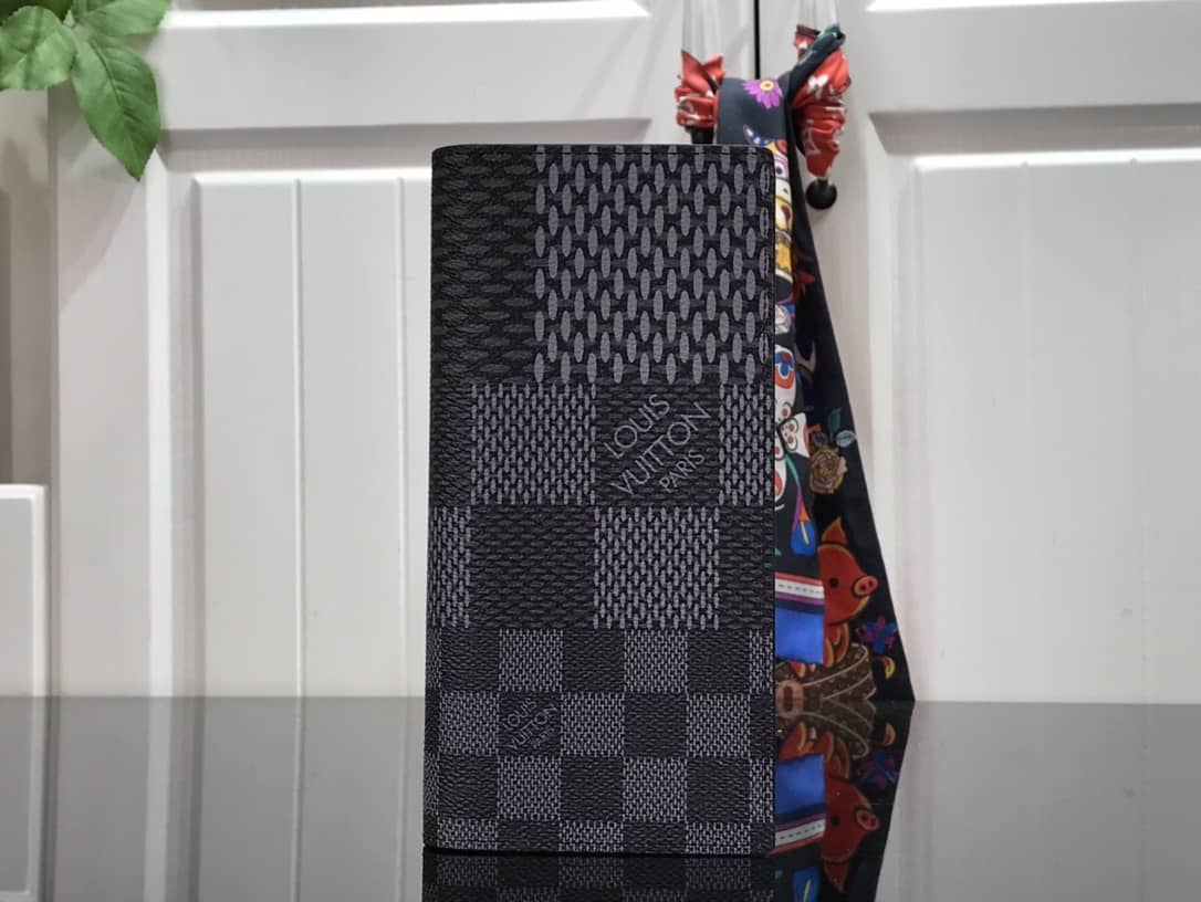 L0vis Vvtt0n Multiple Wallet Damier Infini Leather Replica Black N60440