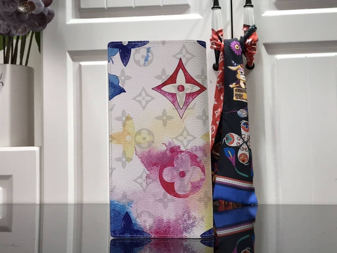 L0vis Vvtt0n Monogram Card Holder Replica On Strap Blue M80457