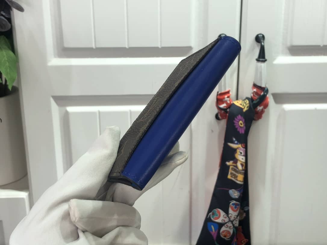 L0vis Vvtt0n Pocket Organizer Monogram Neon Card Holder Replica Blue M80779