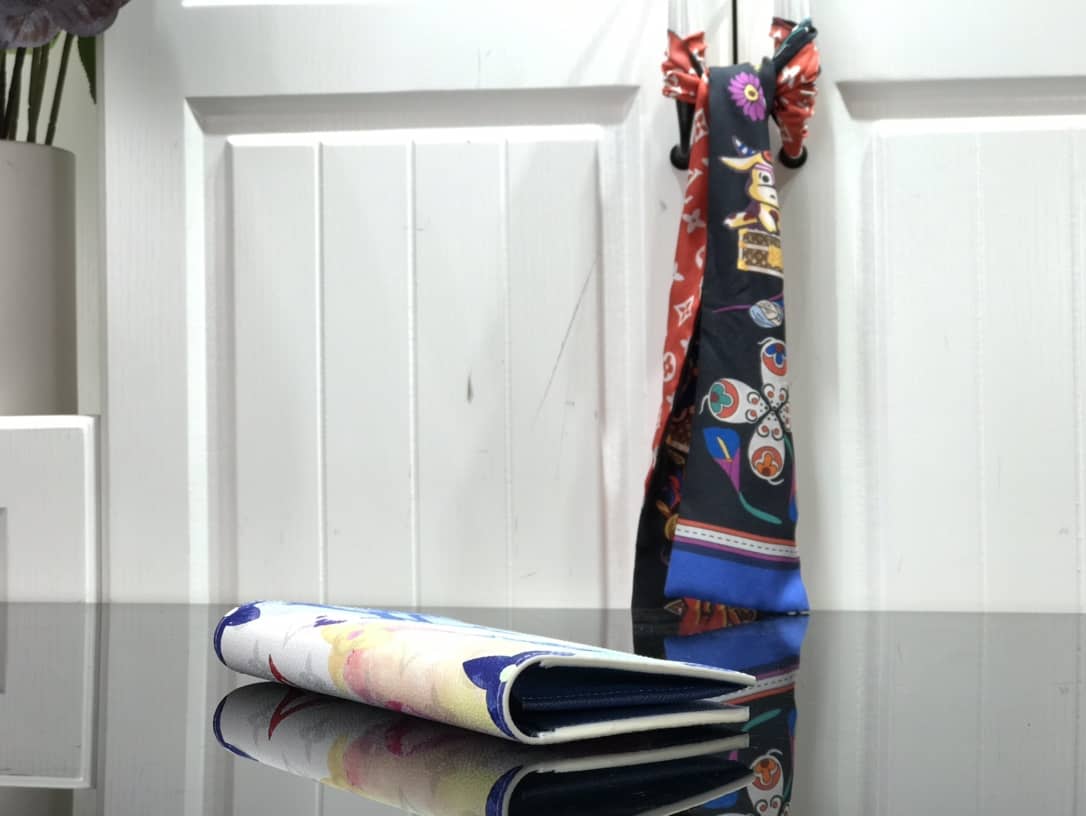 L0vis Vvtt0n Monogram Card Holder Replica On Strap Blue M80457