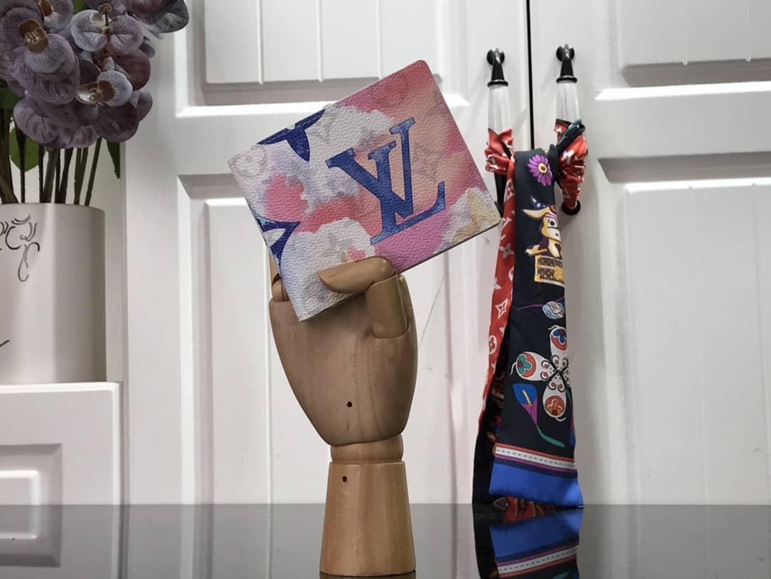 L0vis Vvtt0n Multiple Wallet Monogram Canvas Replica Pink M80458