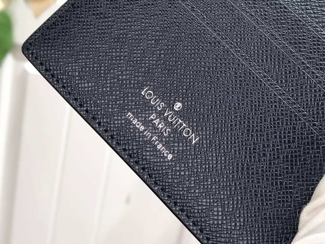 L0vis Vvtt0n Multiple Box Damier Graphite 3D Wallet Replica Blue N60434