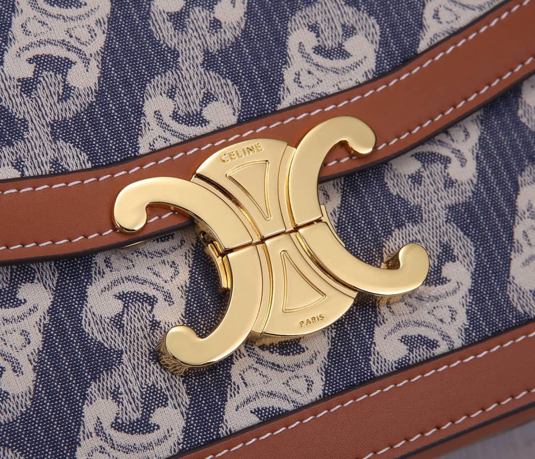 Ce1i*e Small Besace 16 Cowhide Replica Saddle Bag