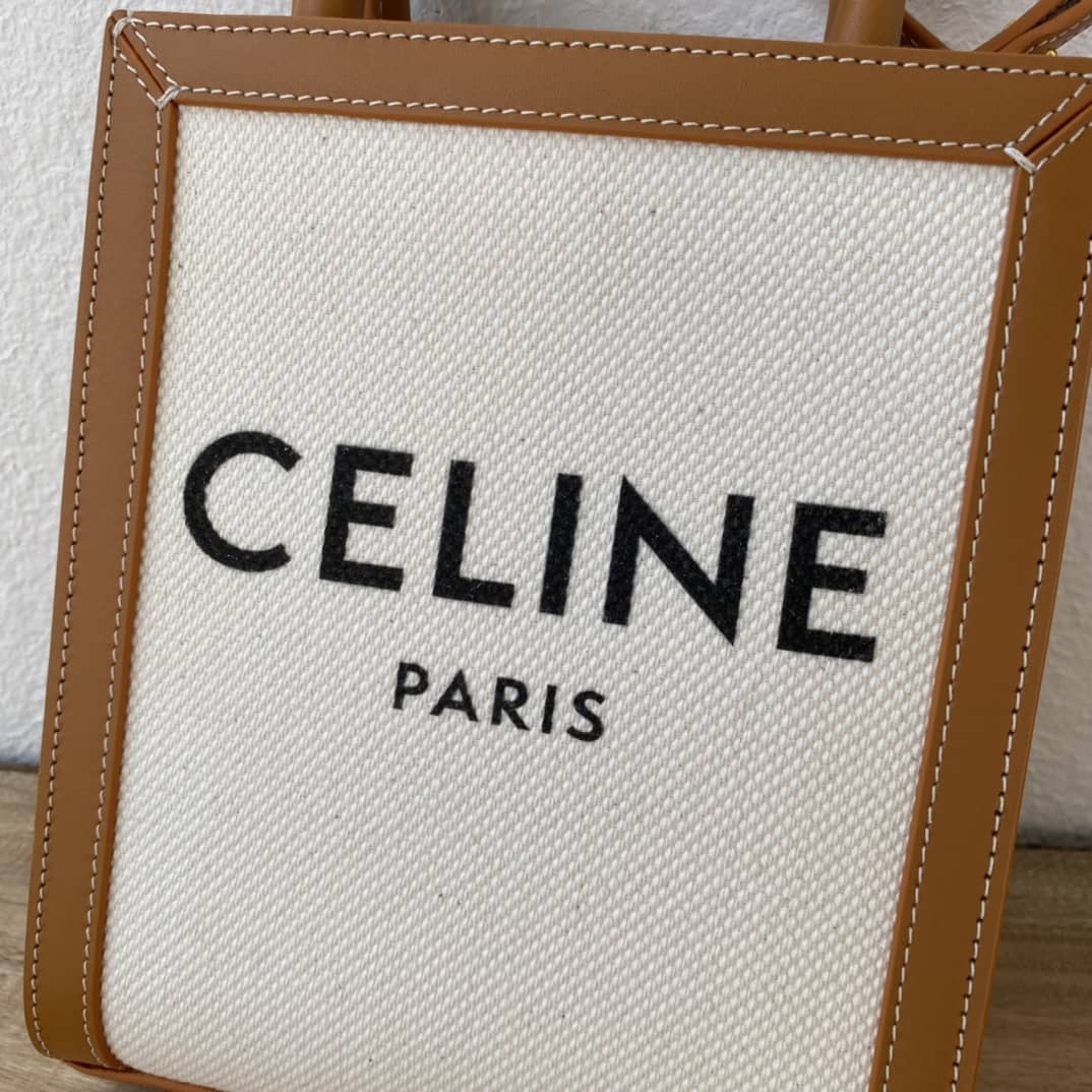 Ce1i*e Triomphe Canvas Small Cabas Vertical Replica Bag