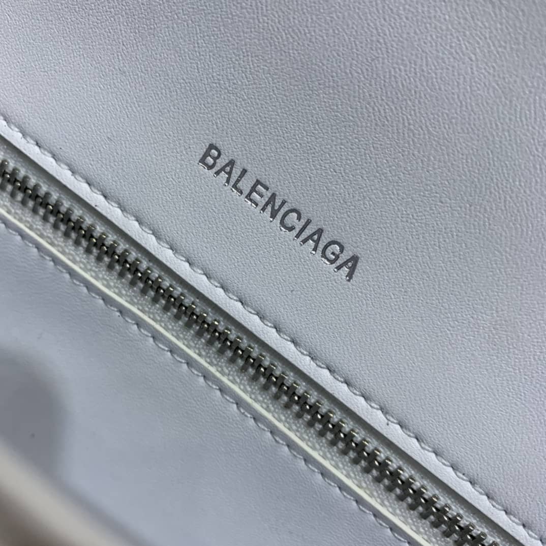 Ba1en*iaga Hourglass Leather Top Handle Replica Bag