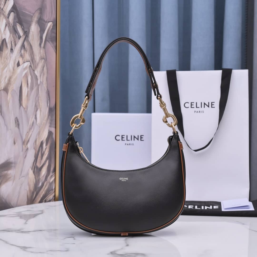 Ce1i*e Ava Calfskin Hobo Replica Bag