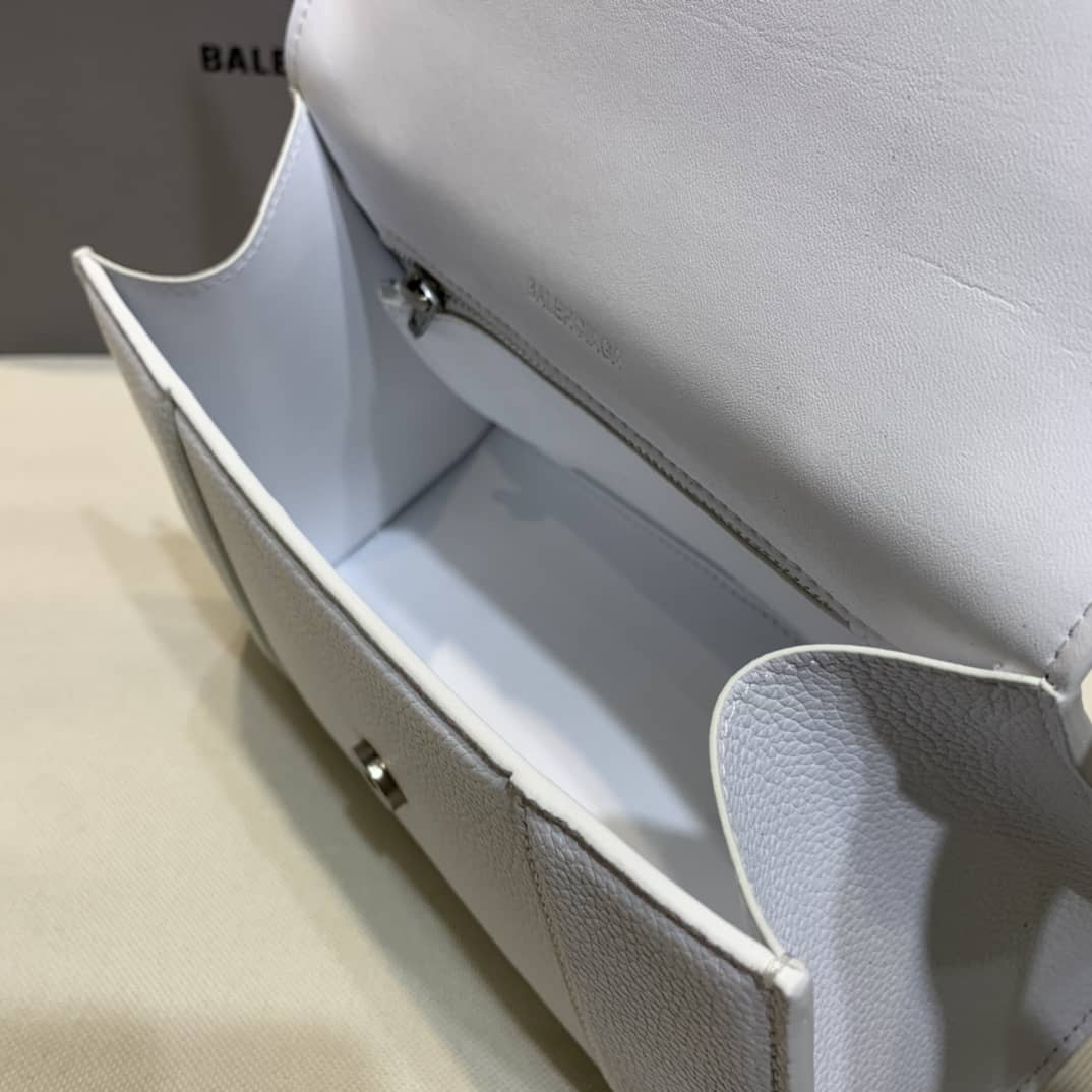 Ba1en*iaga Hourglass Leather Top Handle Replica Bag