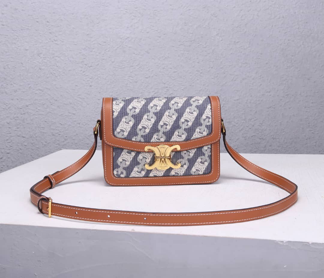 Ce1i*e Small Besace 16 Cowhide Replica Saddle Bag