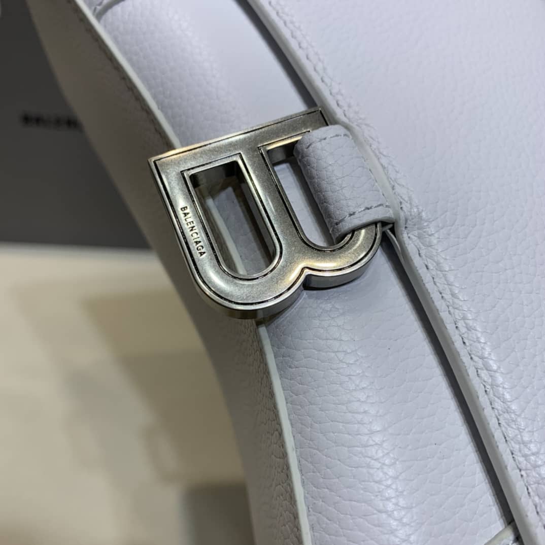 Ba1en*iaga Hourglass Leather Top Handle Replica Bag