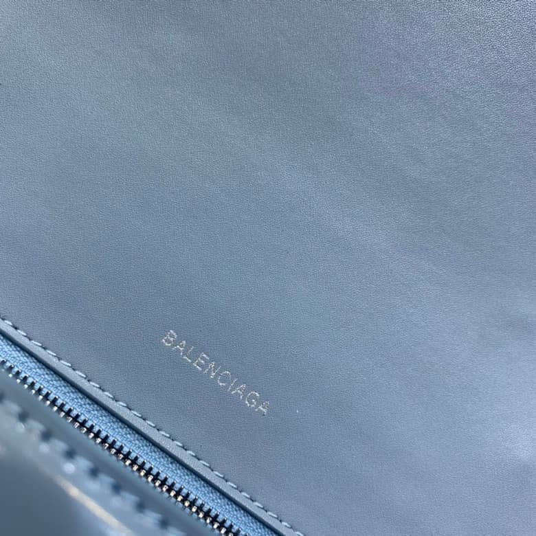 Ba1en*iaga Hourglass Leather Top Handle Replica Bag