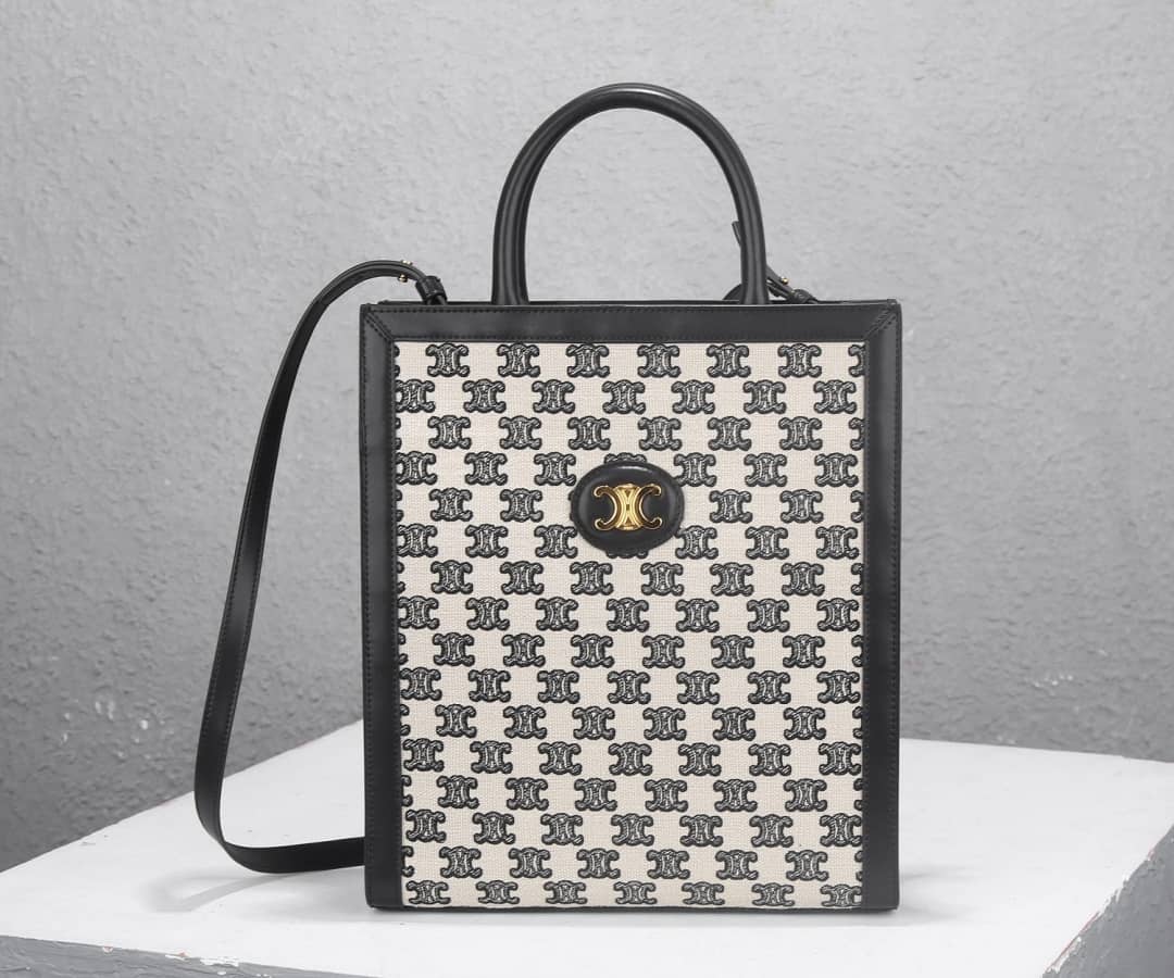 Ce1i*e Triomphe Canvas Small Cabas Vertical Replica Bag