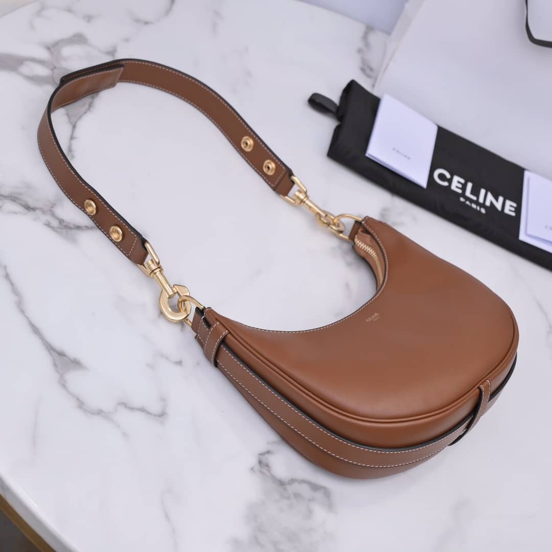 Ce1i*e Ava Calfskin Hobo Replica Bag