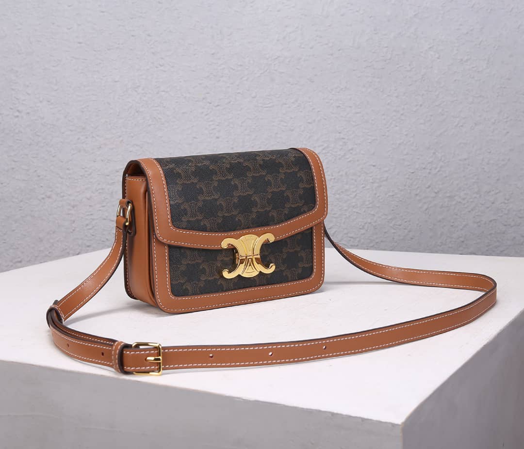 Ce1i*e Small Besace 16 Cowhide Replica Saddle Bag