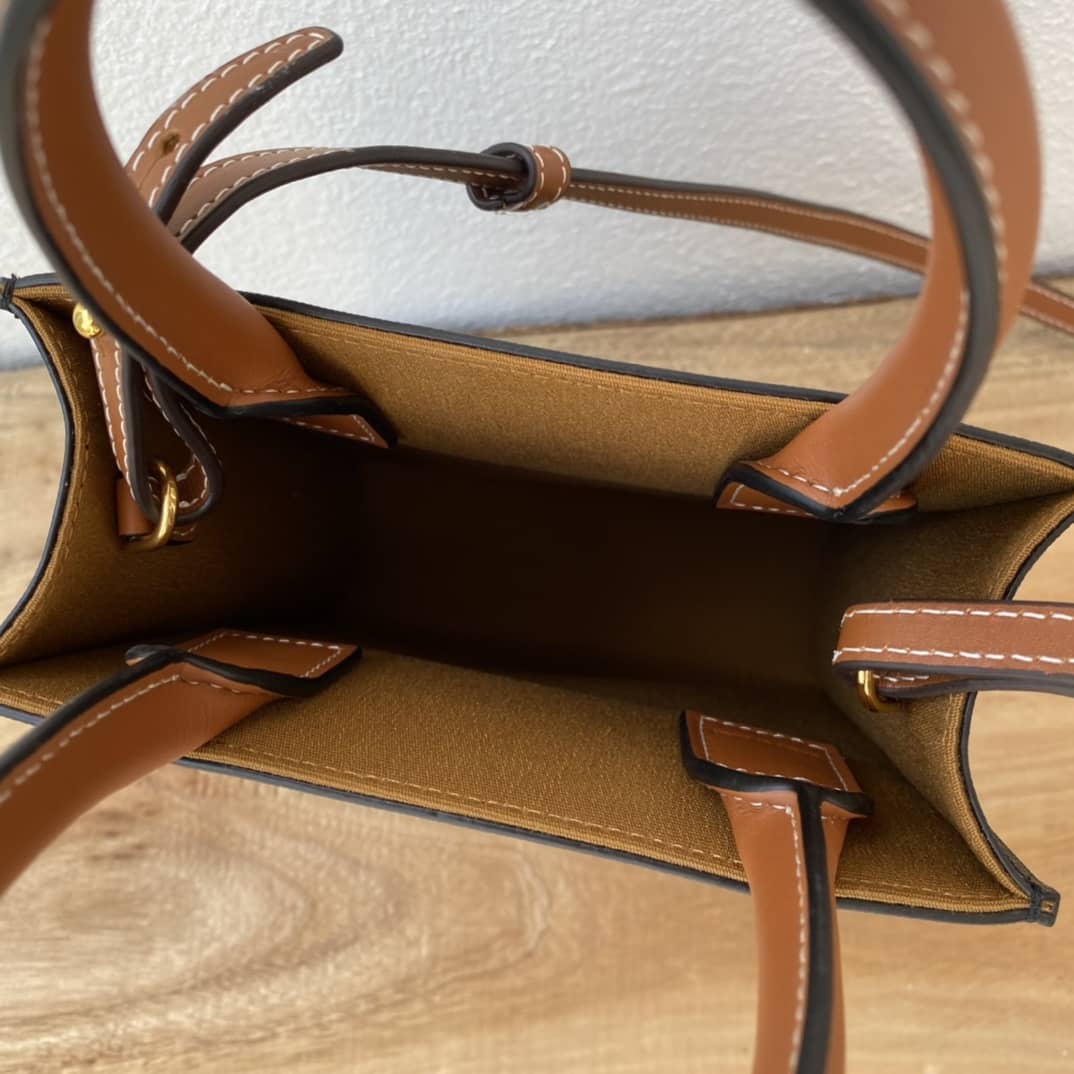 Ce1i*e Dupe Triomphe Canvas Small Cabas Vertical Replica Bag