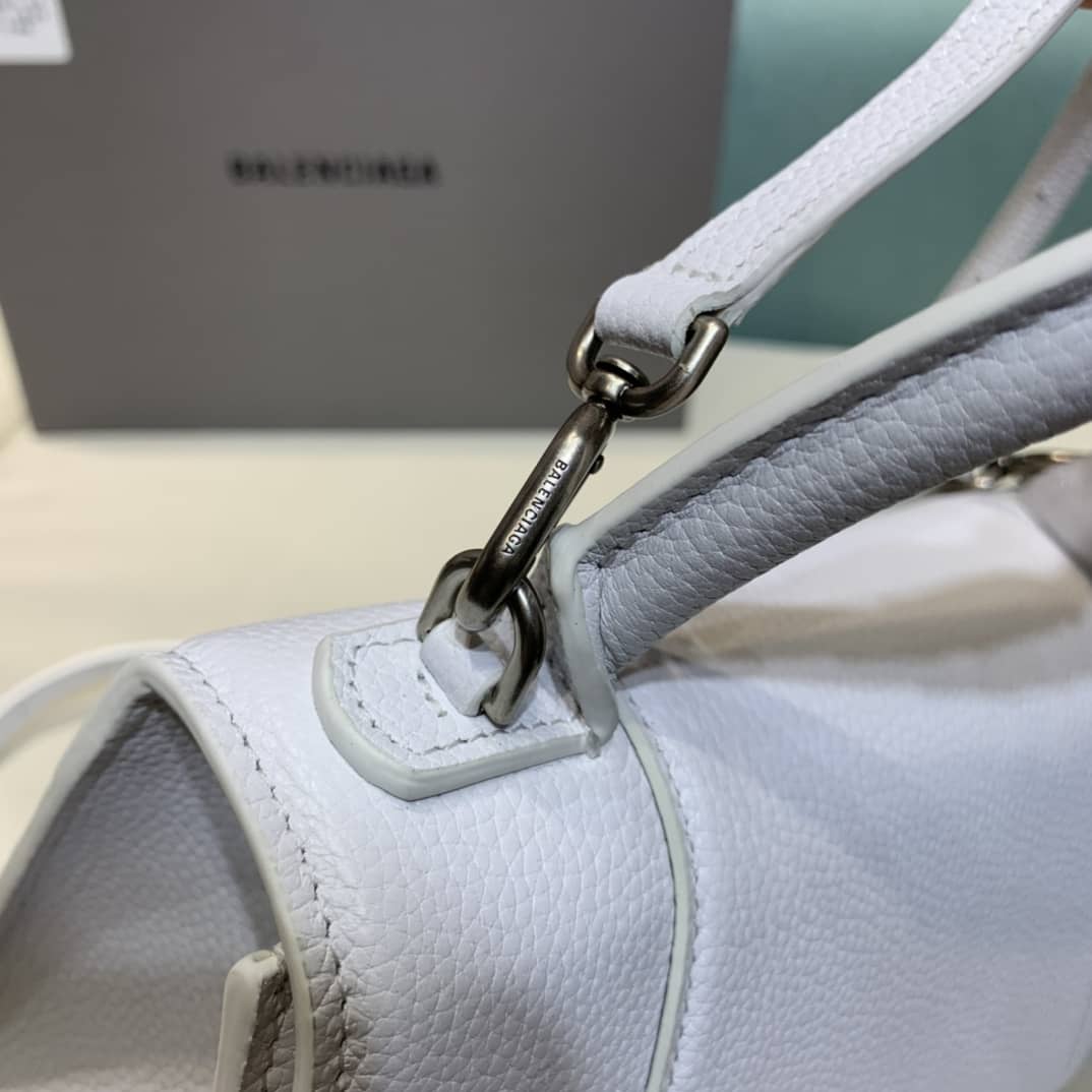 Ba1en*iaga Hourglass Leather Top Handle Replica Bag