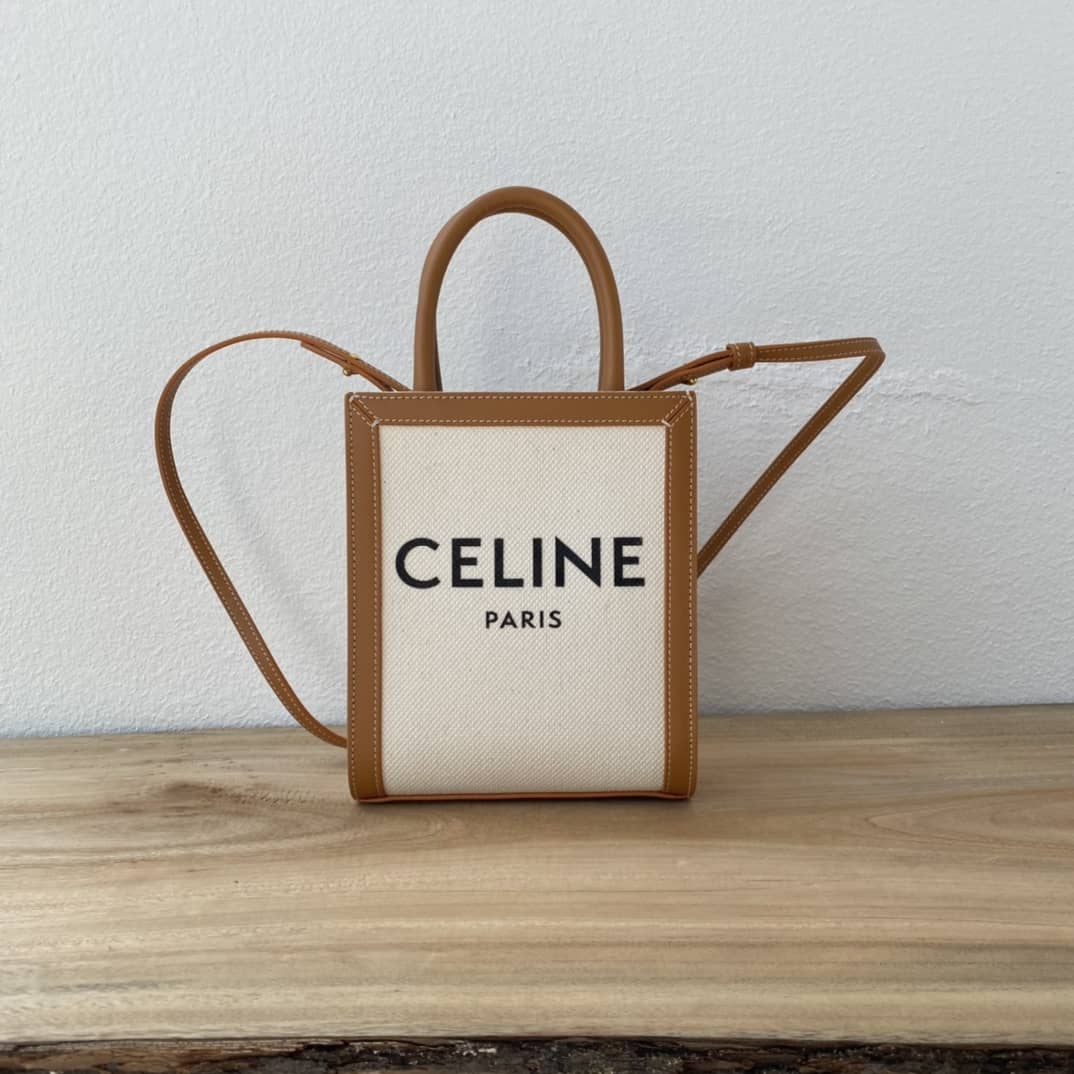 Ce1i*e Dupe Triomphe Canvas Small Cabas Vertical Replica Bag