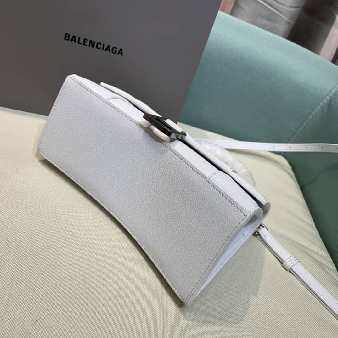 Ba1en*iaga Hourglass Leather Top Handle Replica Bag