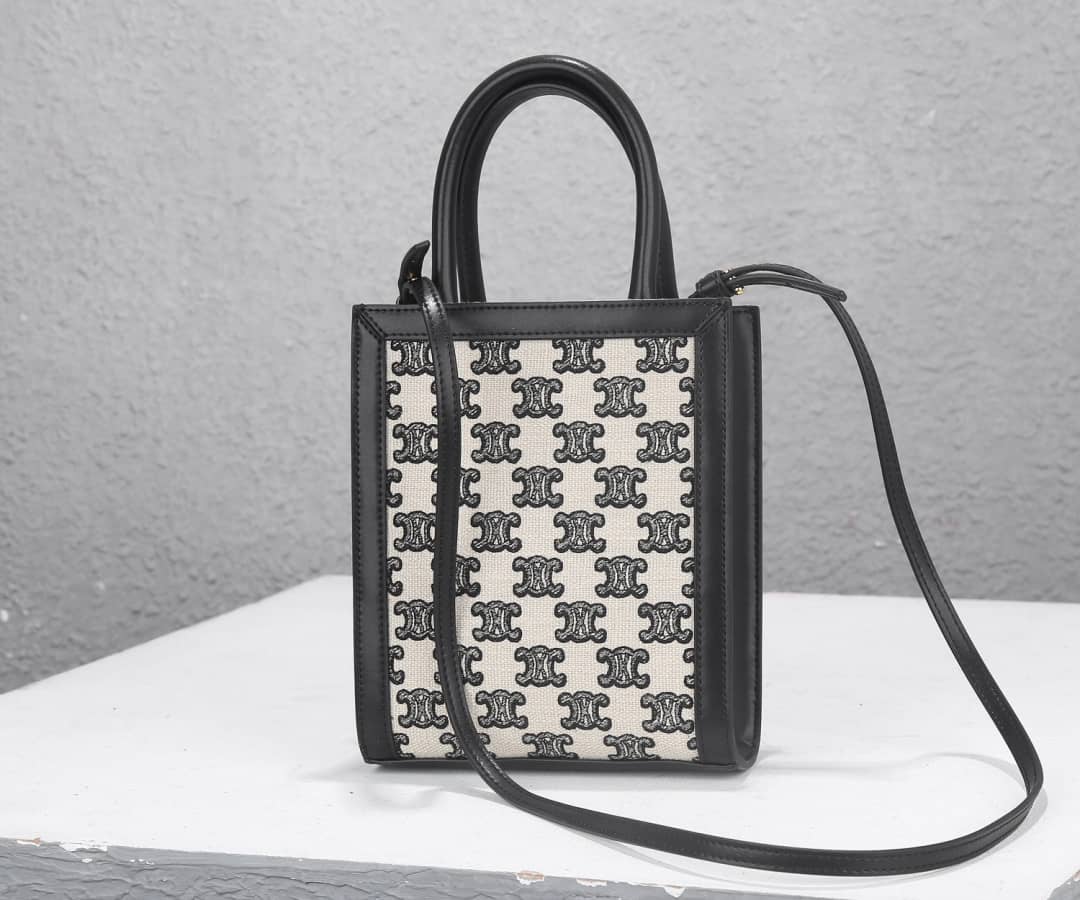 Ce1i*e Triomphe Canvas Small Cabas Vertical Replica Bag