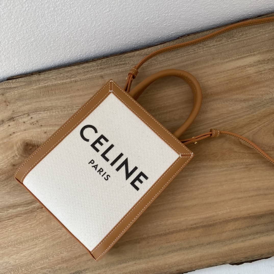 Ce1i*e Triomphe Canvas Small Cabas Vertical Replica Bag