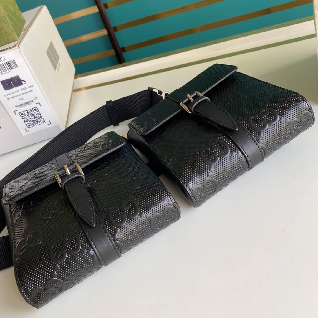 Gvc*1 GG Emboss Waist Body Bag Replica 631339