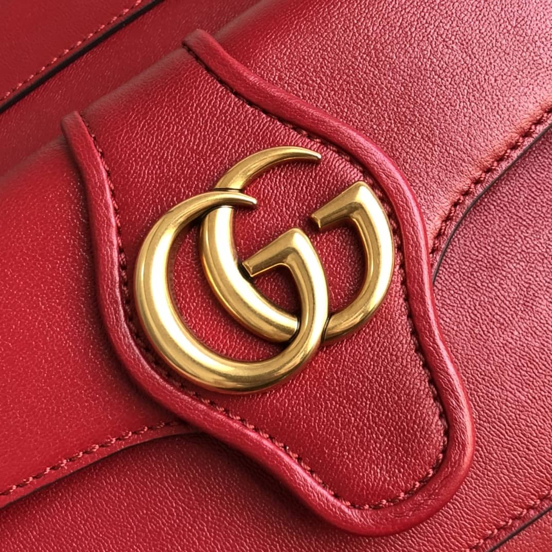 Gvc*1 Small Shoulder Bag With Double G Replica Red 648999