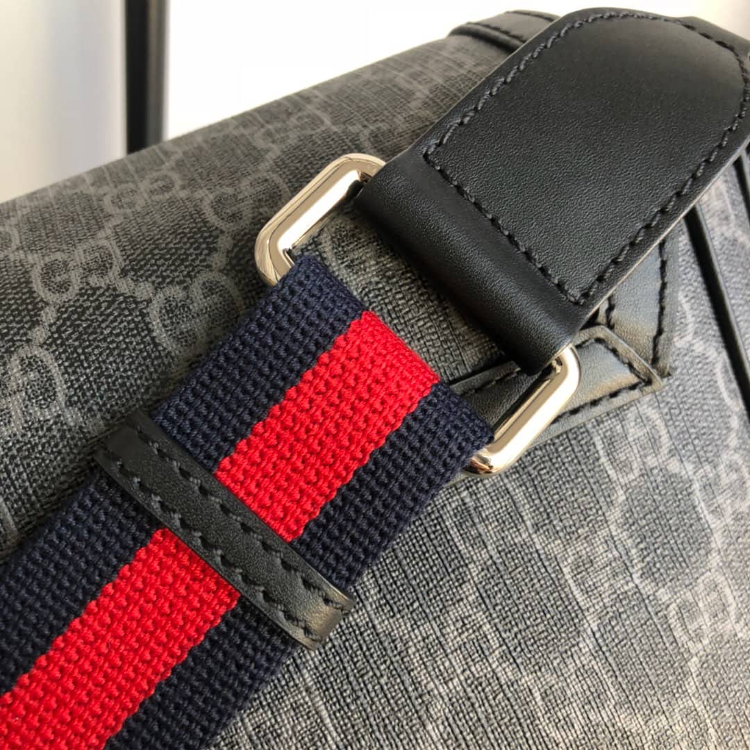 Gvc*1 GG Gvc*1ssima Medium Canvas Crossbody Bag Replica Black 449172