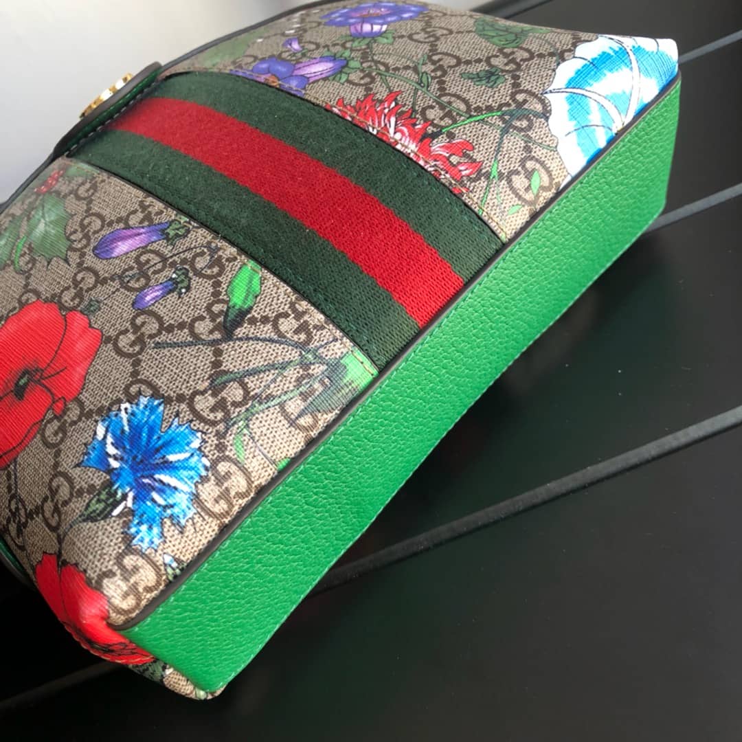 Gvc*1 GG Svp*me Ophidia Small Rounded Top Shoulder Bag Replica Green 499621