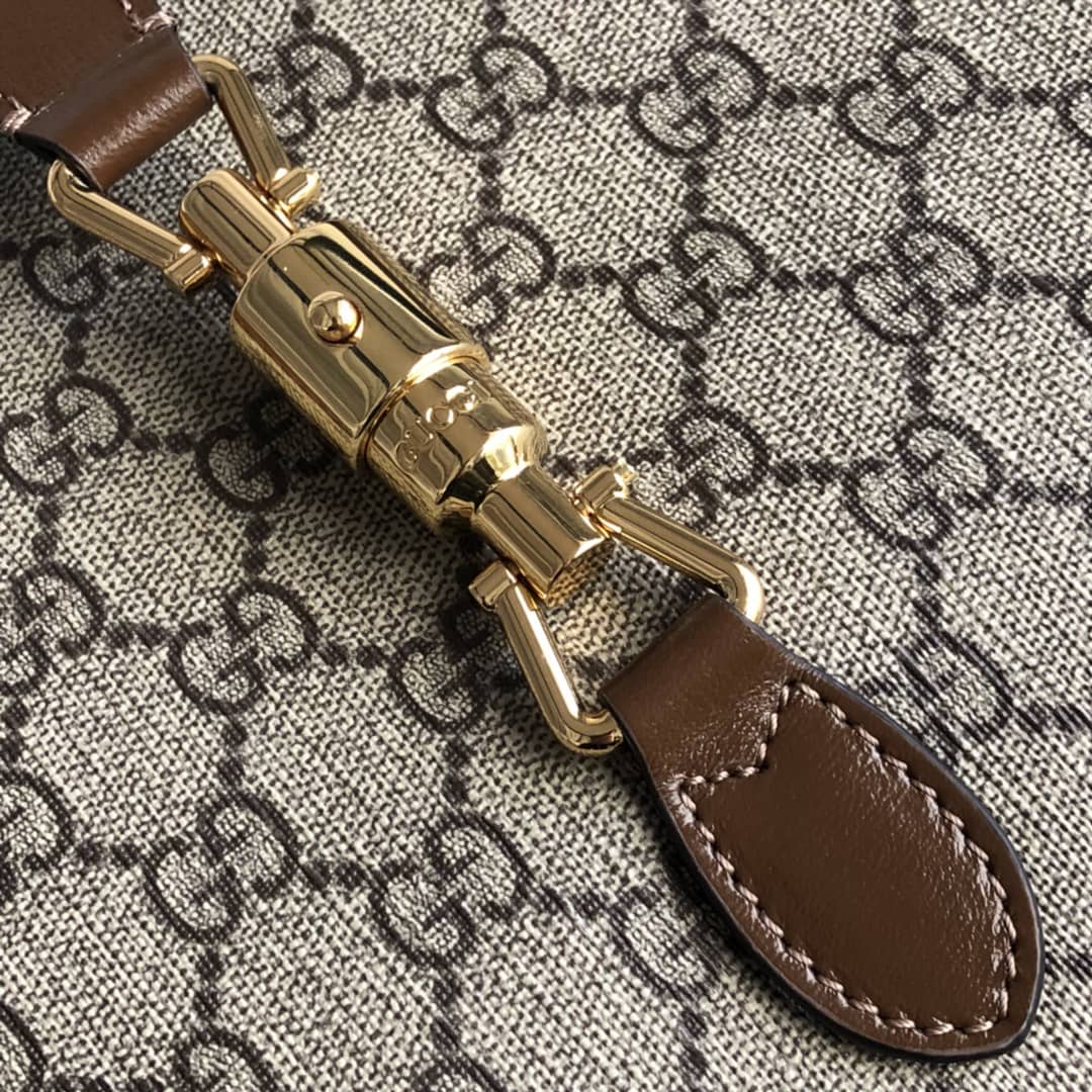 Gvc*1 Jackie 1961 Medium GG Svp*me Canvas Tote Replica 649016