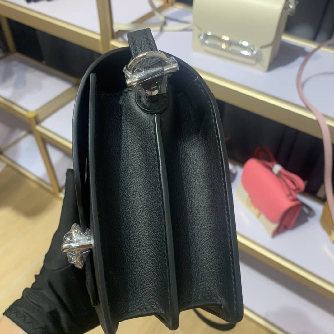 H**me5 Roulis Mini Sac Evercolor Calfskin Leather Crossbody Bag