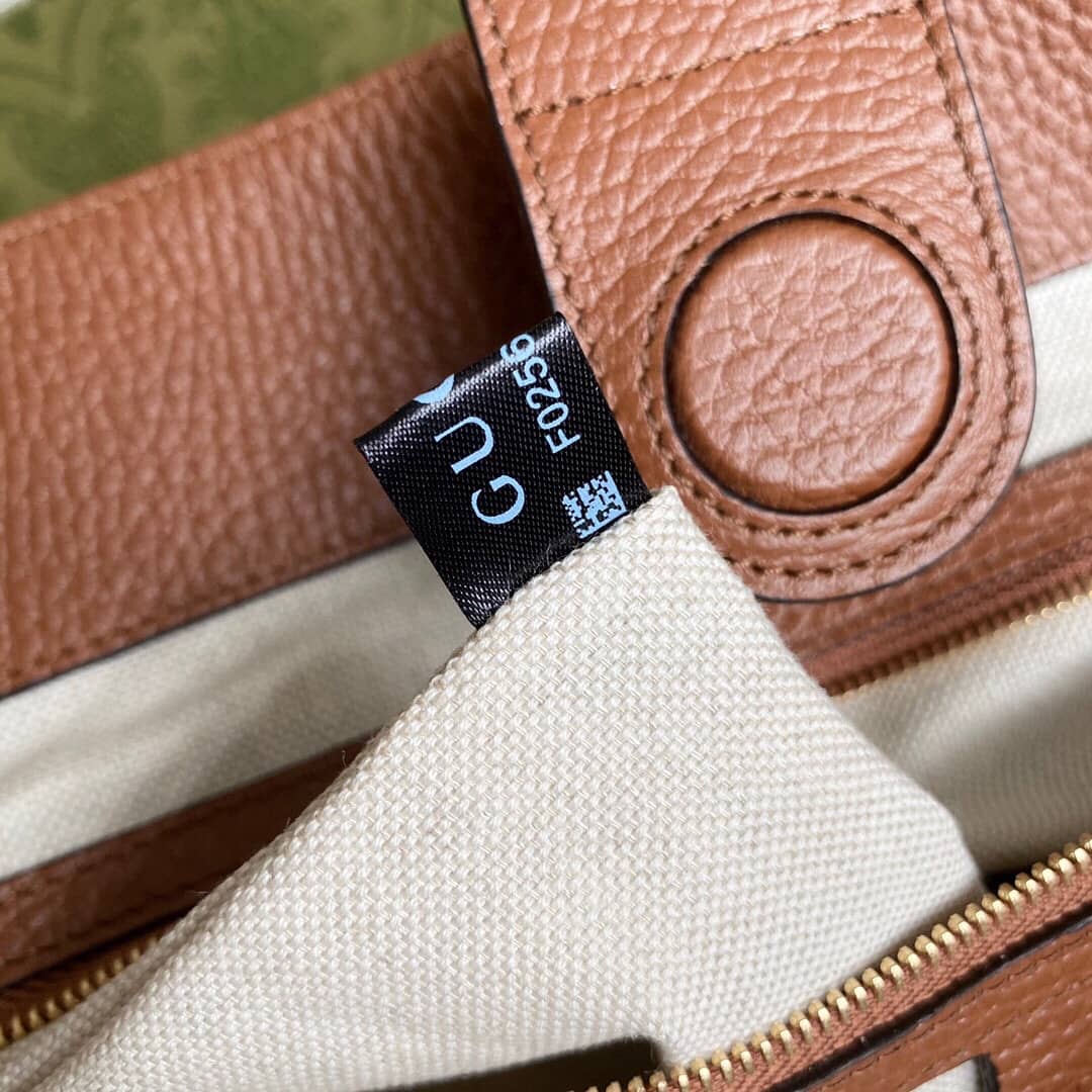 Gvc*1 Ophidia Leather Tote Replica Blue 631685