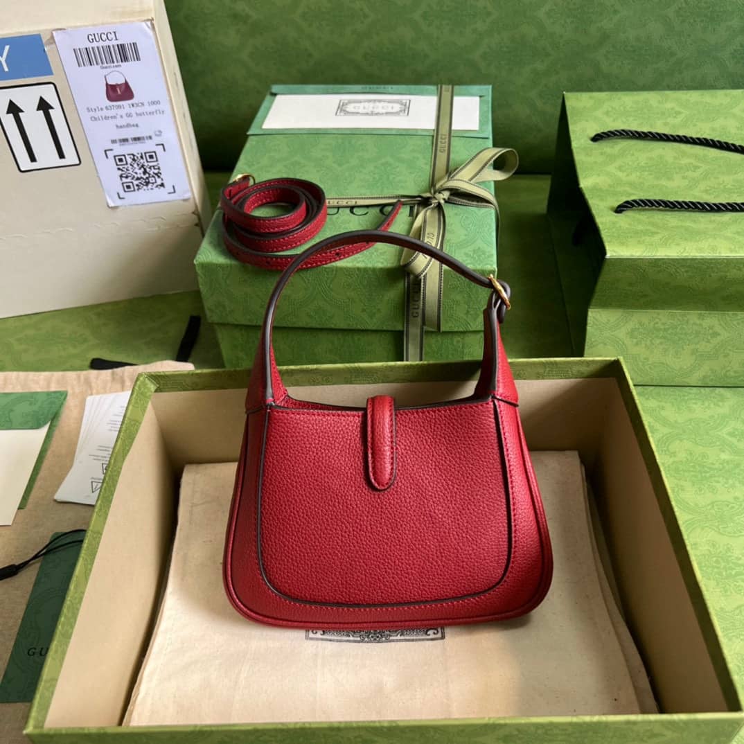 Gvc*1 Jackie 1961 Mini Hobo Bag Red 637091 Replica