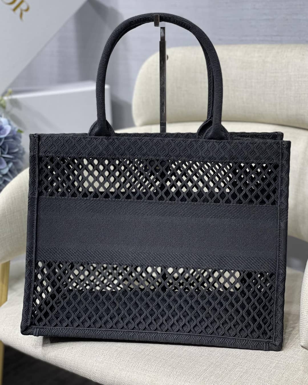 Chr1st1an D10r Mesh Book Tote Bag Dupe