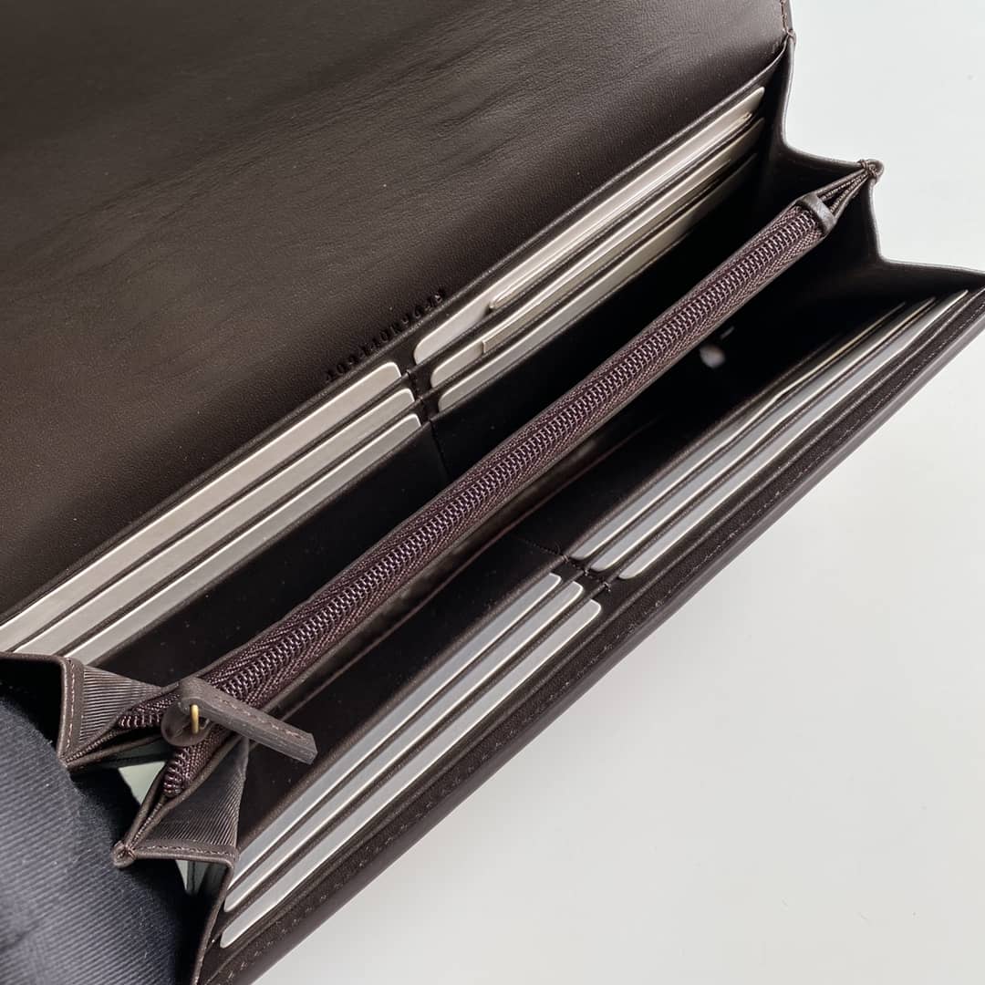 Gvc*1 Monogram Vintage Web Long Button Canvas Wallet