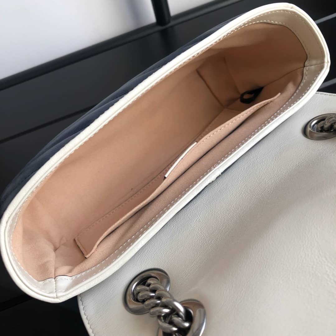 Gvc*1 GG Marmont Mini Matelasse Shoulder Bag Replica Blue 446744